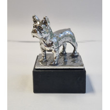 french bulldog little on marble base