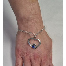 Armband met Sapphire blauw Swarovski