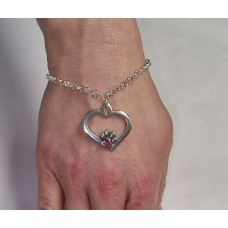 Armband met roze Swarovski