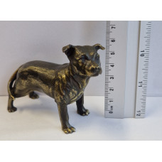 Staffordshire bull terrier klein verbronsd